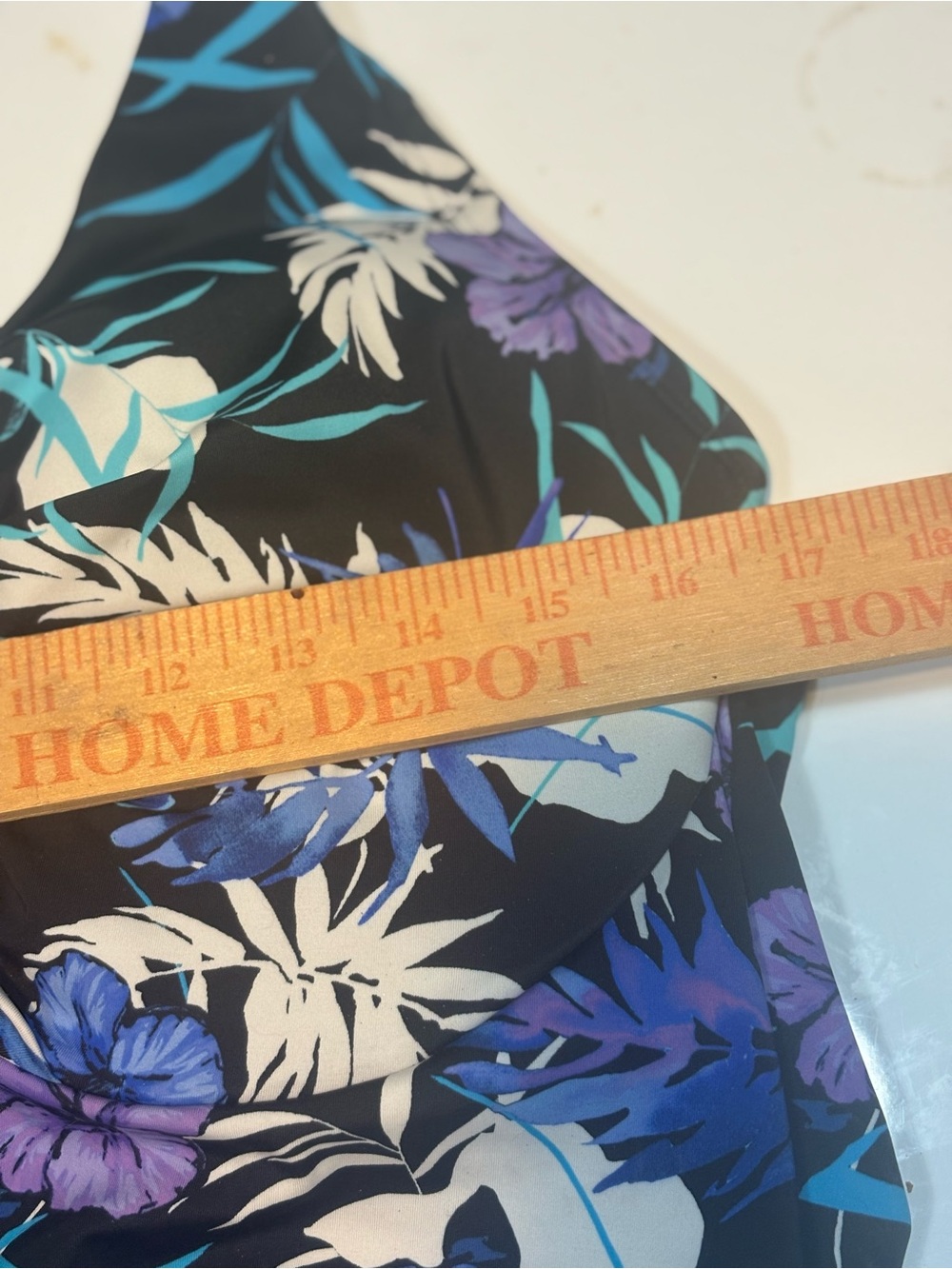 Swimsuits for All Adjustable Underwire Tankini purple floral side ties 18 - Picture 12 of 13